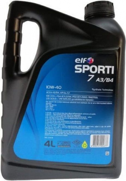 Elf Sporti A7 A3-B4 10W-40 Motor Yağı (4 litre)