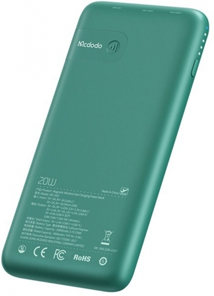 Mcdodo MC-5591 Magnetic Wireless 10000 mAh Powerbank