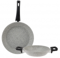 Emsan Premium 2 Parça Granit Grey Tava ve Sahan Seti resim