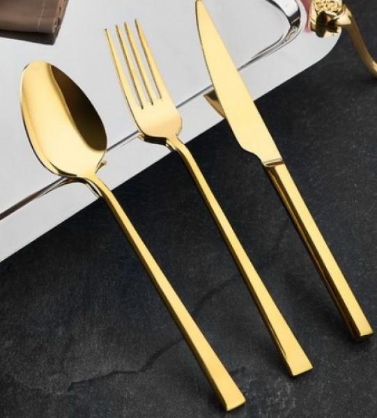 Özlife Hüma Gold 36 Parça Çatal Kaşık Bıçak Takımı