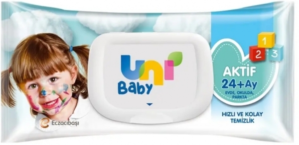Uni Baby Aktif Islak Mendil (52 Yaprak)