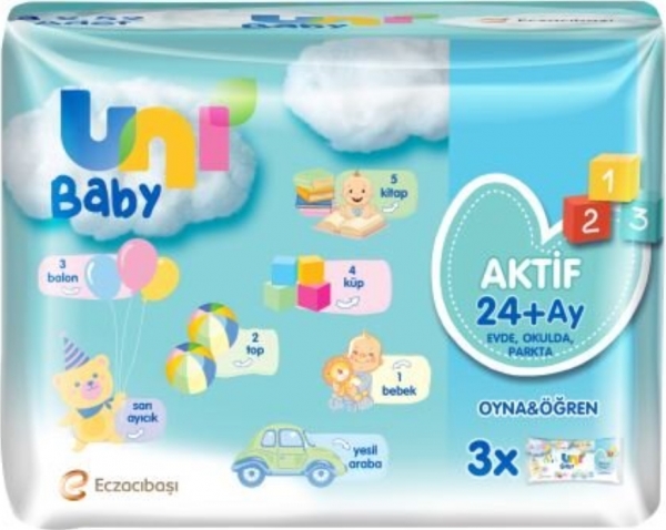 Uni Baby Aktif Islak Mendil (52 Yaprak)