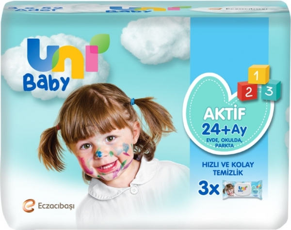 Uni Baby Aktif Islak Mendil (52 Yaprak)