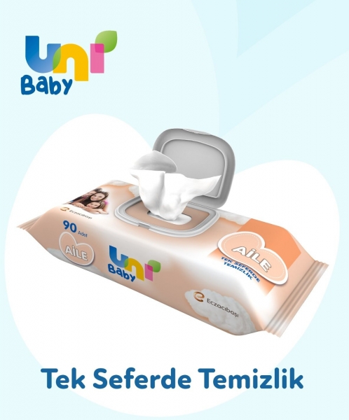 Uni Baby Aile Islak Mendil (90 Yaprak)
