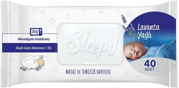 Sleepy Lavanta Yağlı Masaj ve Temizlik Havlusu