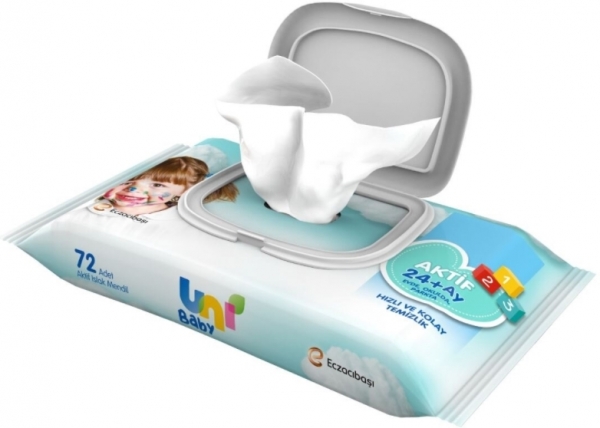 Uni Baby Aktif Islak Mendil (72 Yaprak)