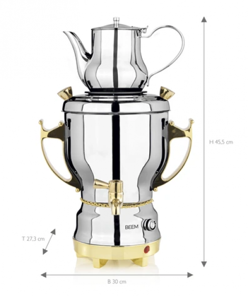 Beem Classic Semaver (Inox / Altın)
