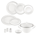 Jumbo Bright Platin Platin 60 Parça Yemek Takımı
