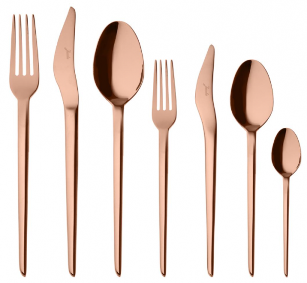 Jumbo 5700 Cius Titanyum Bronz 84 Parça Çatal Kaşık Bıçak Takımı