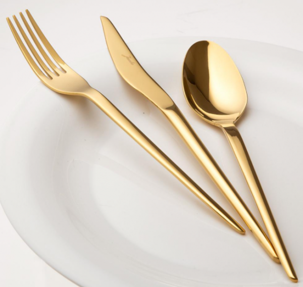 Jumbo 5700 Cius Titanyum Gold 84 Parça Çatal Kaşık Bıçak Takımı