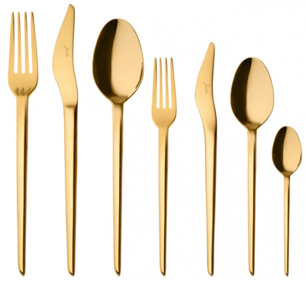 Jumbo 5700 Cius Titanyum Gold 84 Parça Çatal Kaşık Bıçak Takımı