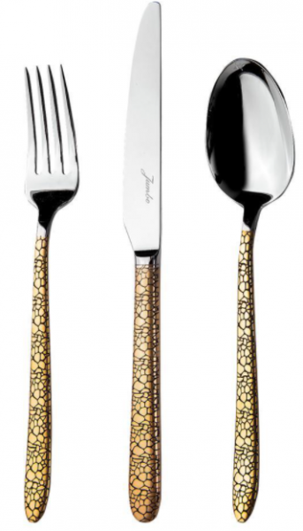 Jumbo 9400 Safari Black Gold 84 Parça Çatal Kaşık Bıçak Takımı
