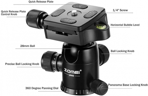 Zomei Q666 Tripod