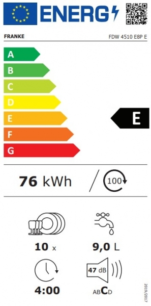 Franke FDW 4510 E8P Bulaşık Makinesi