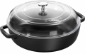 Staub Cam Kapaklı Döküm Sote Tenceresi 26 cm resim