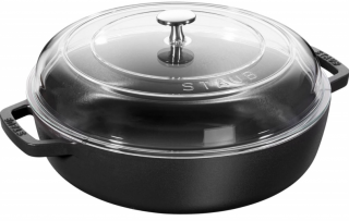 Staub Cam Kapaklı Döküm Sote Tenceresi 26 cm