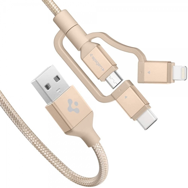 Spigen Essential 3in1 C10i3 Şarj Kablosu