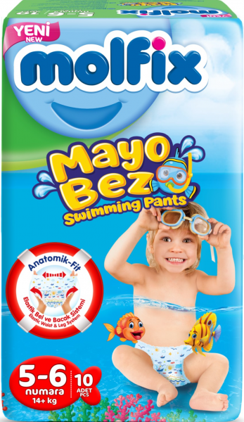 Molfix Swimming Pants 5-6 Beden 10 Adet Bebek Bezi