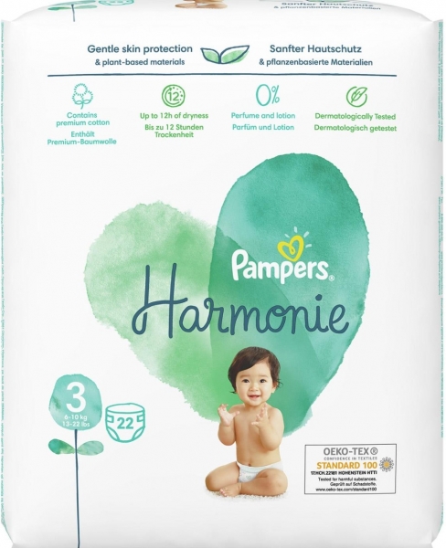 Prima Harmonie 3 Beden 22 Adet Bebek Bezi