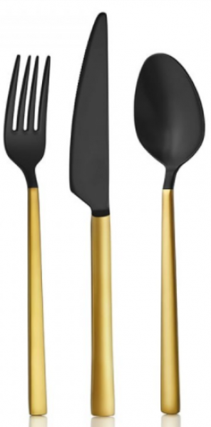 Avcı Gold Mix Touch 36 Parça Çatal Kaşık Bıçak Takımı