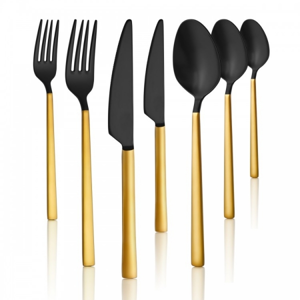 Avcı Gold Mix Touch 7 Parça Çatal Kaşık Bıçak Takımı