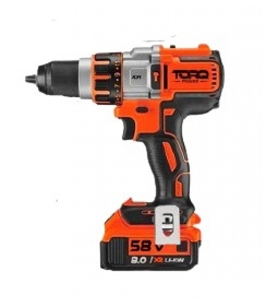 Torq Power XR 58 V 8 Ah Akülü Matkap (Kırmızı)