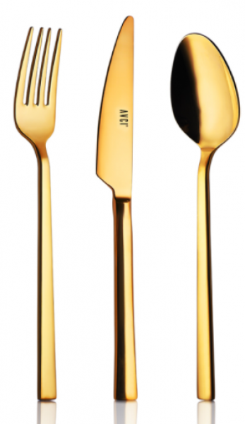 Avcı Klas Titanyum Gold 60 Parça Çatal Kaşık Bıçak Takımı
