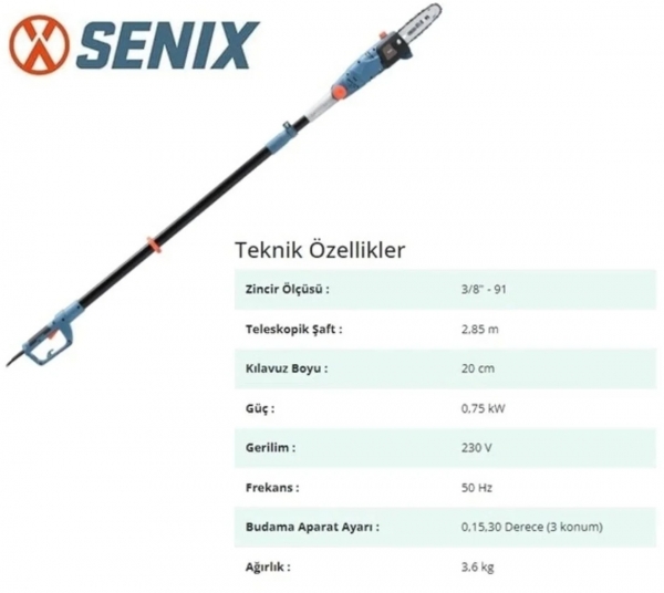 Senix YT4348 Budama Testeresi