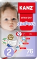 Kanz Ultra-Dry 2 Beden 76 Adet Bebek Bezi