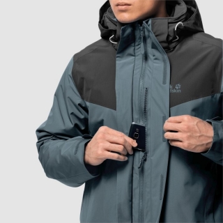 Jack Wolfskin Arland 3IN1 Erkek Mont
