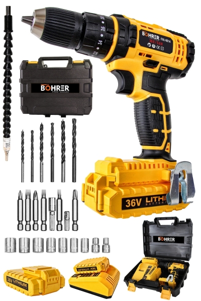 Böhrer X-TORQ 36 V 5 Ah Akülü Matkap