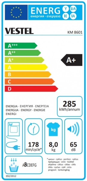 Vestel KM 8601 Isı Pompalı Kurutma Makinesi