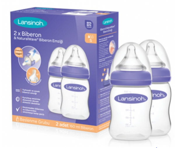 Lansinoh AE75970 Natural Wave Biberon Seti