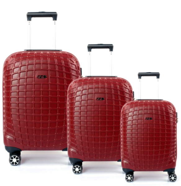 ÇÇS 5204 World ABS 3'lü Valiz Seti
