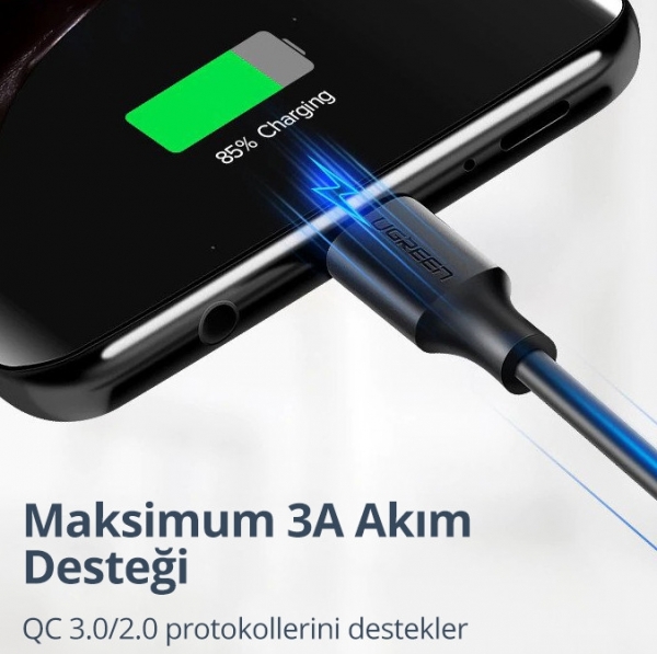 Ugreen 60115 Şarj Kablosu (0.5 m)