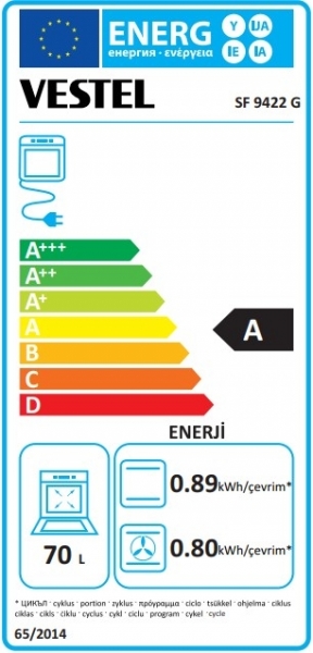 Vestel SF 9422 G Solo Fırın