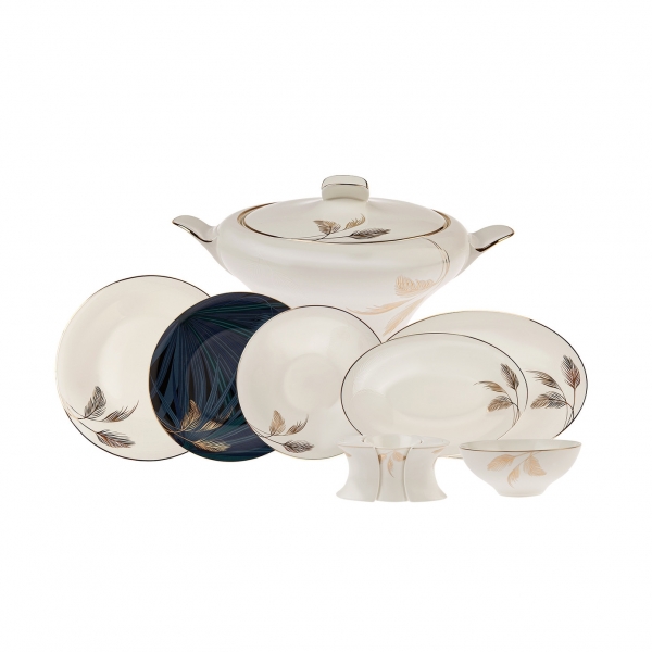 Karaca Fine Pearl Extra Selva 62 Parça Yemek Takımı