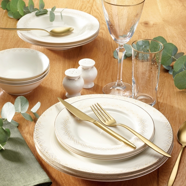 Emsan New Bone Simge 60 Parça Yemek Takımı