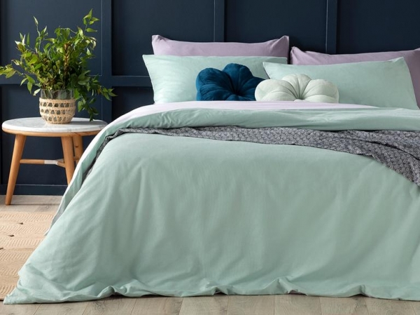 English Home Plain 200x220 cm (Seledon / Lila)