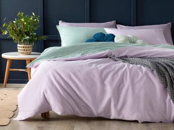 English Home Plain 160x220 cm (Seledon / Lila)