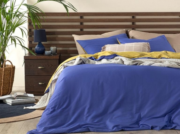 English Home Plain 200x220 cm (Menekşe / Kivi)