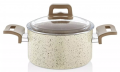 EW's Kitchenware Krem Granit Derin Tencere 18 cm resim