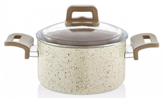 EW's Kitchenware Krem Granit Derin Tencere 18 cm