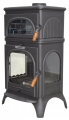 Flame Stove Modena Lux Oven Döküm resim
