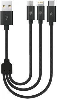 ttec AlumiCable Mini Trio Şarj Kablosu