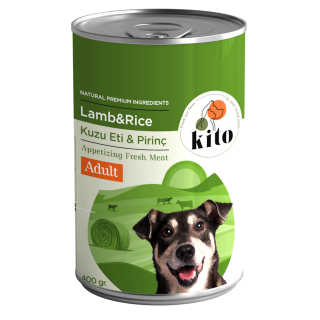Kito Kuzu Etli ve Pirinçli Yetişkin 400 gr Köpek Maması