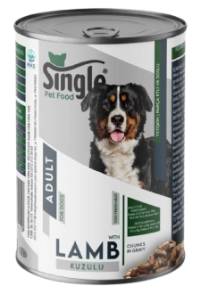Single For Dogs Kuzu Etli 400 gr Köpek Maması