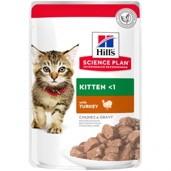Hill's Tunder Chunks Gravy Hindili Yavru 85 gr Kedi Maması