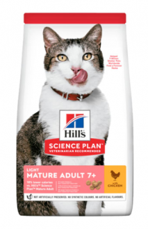 Hill's Science Plan Mature +7 Light Tavuk Etli Diyet Yaşlı 3 kg Kedi Maması