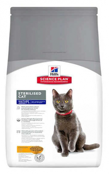 Hill's Science Plan Kısırlaştırılmış Tavuklu Yaşlı 1.5 kg Kedi Maması